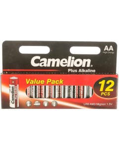 LR 6 Plus Alkaline BLOCK 12 батарейка 1 5В 5818 Camelion