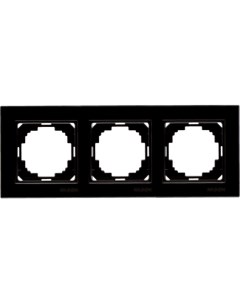 Рамка трехместная черная Alegra 25220093 Nilson
