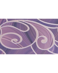 Керамическая плитка декор Шахтинская Arabeski 01 фиолетовый 250 600 шт Шахтинская плитка