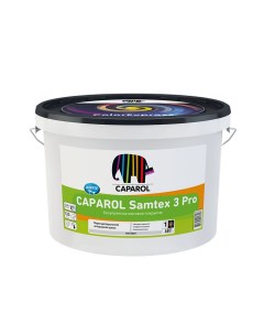 Краска интерьерная Samtex 3 Pro база 1 белая 10 л Caparol