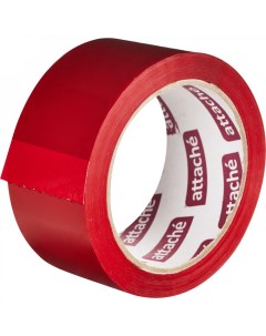 Упаковочная клейкая лента 48 мм х 66 м 45 мкм красная Attache