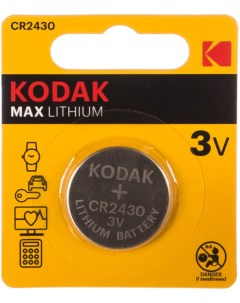 Батарейка CR2430 1BL 60 240 12000 1 шт в уп ке Kodak