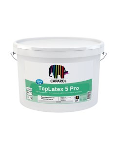 Краска интерьерная TopLatex 5 Pro база 1 белая 10 л Caparol