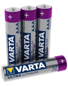 Батарейка AAA литиевая Professional Lithium FR03 4BL 6103 1 5V в блистере 4шт Varta