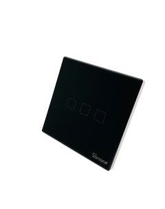 3 клавишный выключатель света T3EU3C WiFi цвет черный Sonoff