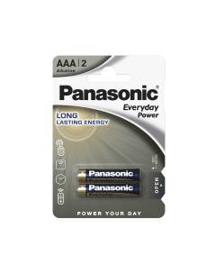 Щелочные батарейки Everyday Power AAA LR03REE 2BR Panasonic