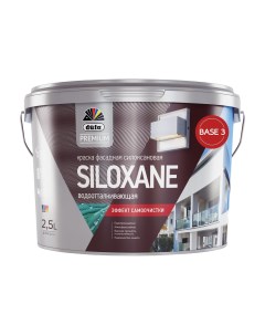 Краска Premium Siloxane водно дисперсионная фасадная силоксановая база 3 2 5 л Dufa