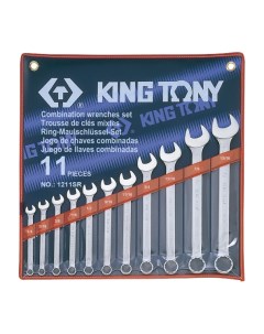 Набор комбинированных ключей 1 4 15 16 11 предметов 1211SR King tony