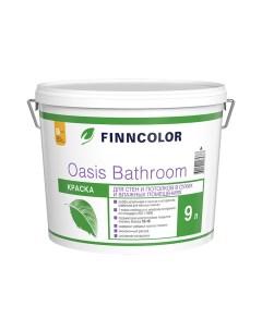 Краска Oasis Bathroom база C 9 л Finncolor