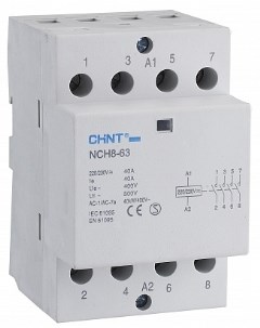 CHINT Контактор модульный NCH8 40 40 40A 4НО AC220 230В 50Гц R Nobrand