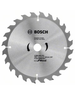 Пильный диск твердосплавный Ф190х20мм 24зуб ECO WO 2608644375 Bosch