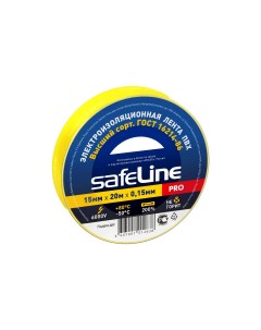 Изолента 15 20 желтый 9361 Safeline