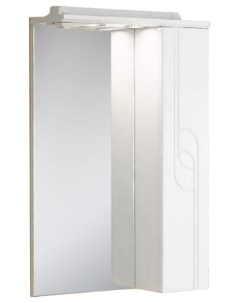 Шкаф зеркало для ванной Акватон Панда 50R белый 1A007402PD01R Aquaton