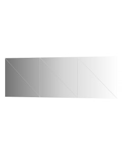 Зеркальная плитка с фацетом 10 mm 6 шт BY 1523 50x50см Evoform