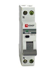 Дифференциальный автомат АВДТ 63М 16А 30мА 1мод хар C электронный тип AС 6кА Ekf