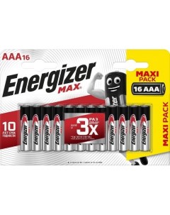 Батарейки LR03 16BL MAX AAA 16 шт Energizer