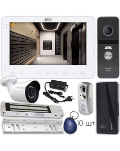 Комплект видеодомофона AD 780FHD W Kit box белый с камерой видеонаблюдения Atis