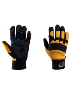 Перчатки защитные антивибрационные черно желтые размер XL 10 Jeta safety
