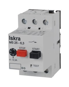 Автоматический выключатель защиты двигателя Iskra MS25 6 3 УТ 00019747 Nobrand