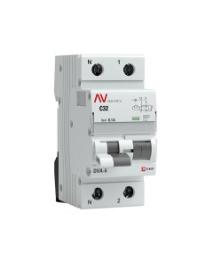 Дифавтомат AVERES DVA 6 1P N 32А C 100мА AC 6кА rcbo6 1pn 32C 100 ac av Ekf