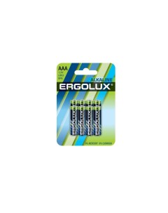 Батарейка щелочная Alkaline LR03 BP8 AAA 1 5V 8 шт Ergolux