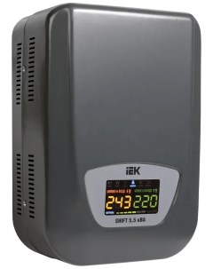 Стабилизатор напряжения Shift 5 5кВА однофазный черный IVS12 1 05500 Iek