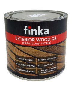 Масло для террас и фасадовExterior Wood Oil Мerbau мербау для внутренних и наружны Finka