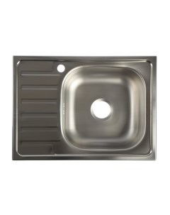 Мойка кухонная врезная с сифоном 66х48 см правая нержавеющая сталь 0 6 мм Владикс