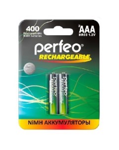 Аккумуляторные батарейки AAA400mAh 2 шт Perfeo