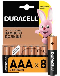 Батарейка LR03 8BL Basic Duracell