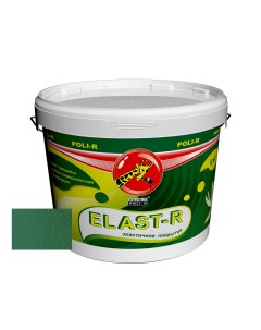 Резиновая краска Поли Р Elast R зеленый лист RAL 6002 6 кг Поли-р