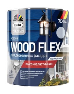 Краска фасадная Premium Wood Flex NEW база 3 полуматовая 0 81 л Dufa