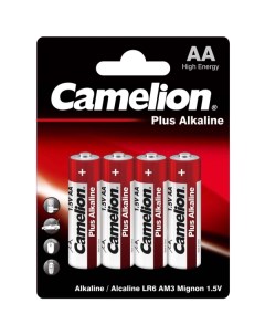 Батарейка Alkaline Plus LR6 BP4 AA 1 5V 4 шт Camelion