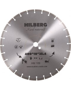 Диск алмазный отрезной сегментный Hard Materials Laser 400x25 4 мм HM109 Hilberg