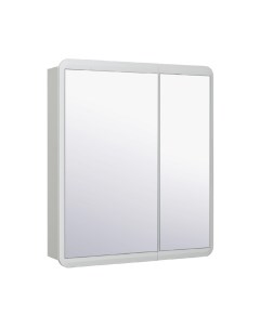 Шкаф зеркальный Эрика 70 белый без подсветки Runo