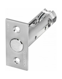 Дверная задвижка DL160 8 60 SN матовый никель бэксет 60мм шпиндель 8x8мм 75332 Doorlock