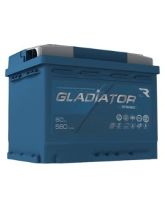 Аккумуляторная батарея емкостью 60 А ч прямой полярности тип вывода конус GDY Gladiator