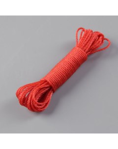 Верёвка бельевая d 2 5 мм длина 10 м цвет МИКС Доляна