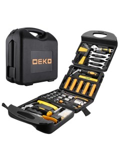 Набор инструментов DKMT165 универсальный для дома и авто в чемодане 165 предметов Деко