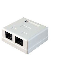 Розетка для витой пары RJ45 FTP OEM кат 5 экранированная двойная Nobrand