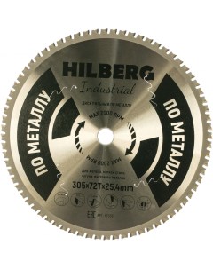 Диск пильный Industrial Металл 305 25 4 72Т HF305 Hilberg
