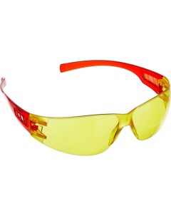 Защитные очки открытого типа Мастер желтые пластиковые дужки 110326 Зубр
