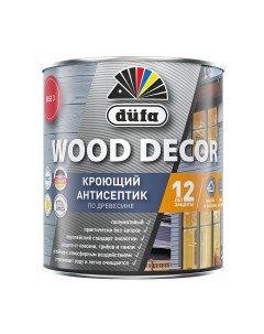 Антисептик Wood Decor кроющий биозащитный для дерева база 3 бесцветный 0 81 л Dufa