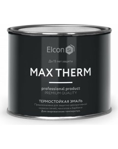 Термостойкая эмаль Max Therm графит 700 градусов 0 4 кг 00 00002910 Elcon
