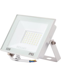 Светодиодный прожектор LED 50 Вт 4000 Лм 2700 K белый корпус 605 035 Rexant