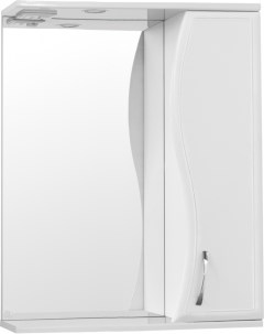 Зеркало шкаф Эко Волна Панда Волна 60 С белый ЛС 00000131 Style line