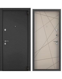 Дверь входная для квартиры металлическая Torex Terminal D 950х2050 правый серый бежевый Torex стальные двери