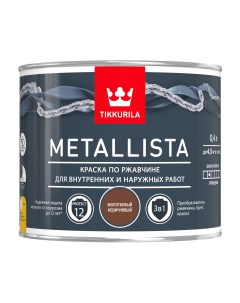 Краска Metallista молотковый коричневый 0 4 л Tikkurila