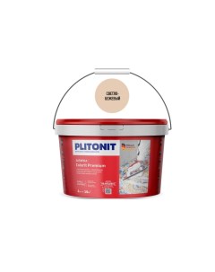 Затирка цементная эластичная Colorit Premium светло бежевая 2 кг Plitonit