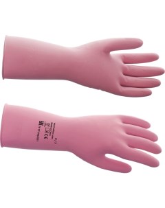 Перчатки латексные сверхпрочные розовые размер 8 M 1503052 Hq profiline